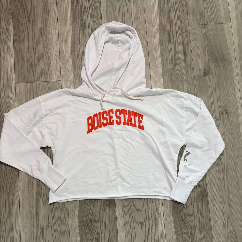 Zoozatz Cropped Boise State Hoodie NWT Size Small